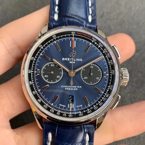 Super Clone Blue Dial Breitling Chronometer Premier AB0118 42MM SBRE1003