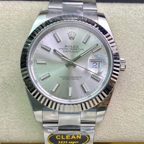 ROLEX DATEJUST 41 MM SILVER DIAL OYSTERS/JUBILEE BRACELET 126334-0004/0003 SRDJ005 