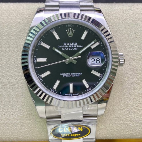 Rolex Oyster Perpetual Datejust Black Dial Men's Watch M126334-0017/-0018 SR0001