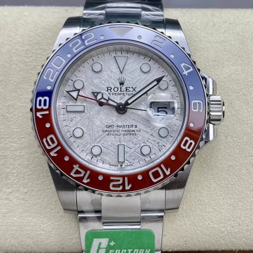 Rolex GMT Master II Pepsi Meteorite Dial Men's Watch 126719BLRO-0002 SRGM003