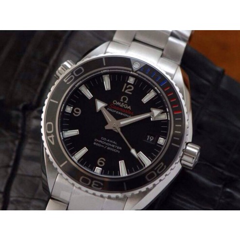 Replica Seamaster Omega Sochi Winter Olympics Limited Edition Black Dial Ceramic Bezel 45.5mm OS107