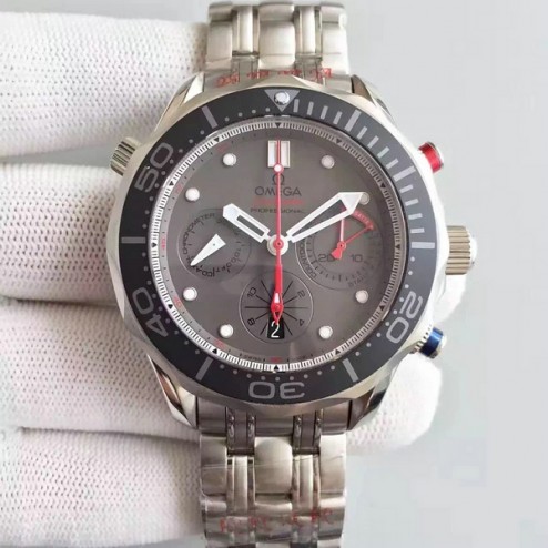 Best Replica Omega Seamaster 300m Diver ETNZ Regatta Co-Axial Chronograph Grey Dial OS131