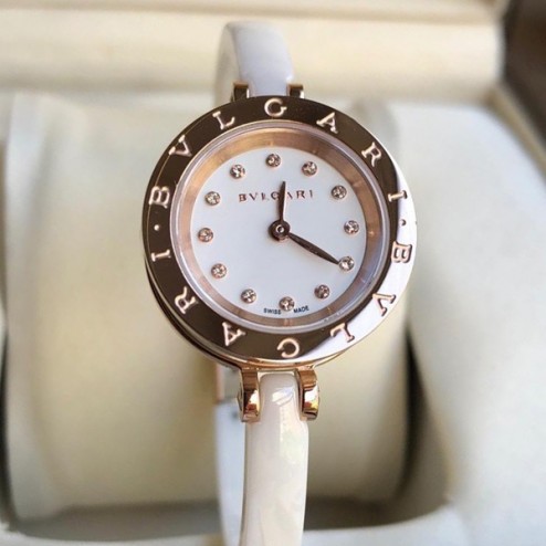 23MM Swiss Made Quartz New Ceramic Bvlgari Zero1 Ladies Best Clone Watch SBV0007