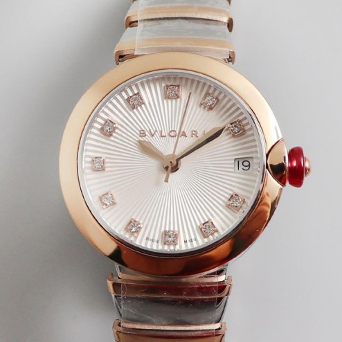 33MM Swiss Made Quartz New Bvlgari LVCEA Ladies Best Clone Watch SBV0020