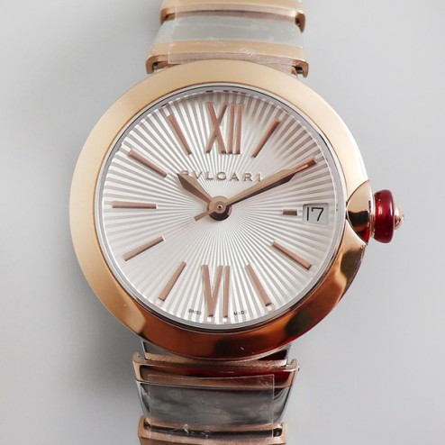 33MM Swiss Made Quartz New Bvlgari LVCEA Ladies Best Clone Watch SBV0021