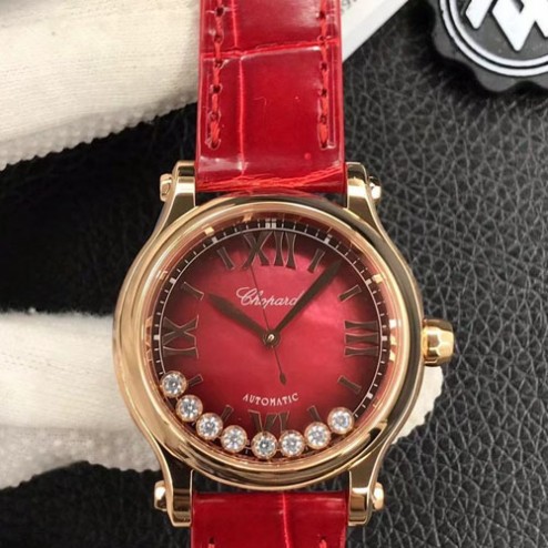 33MM Swiss Made Automatic New Version Happy Diamonds Watch SCH0012