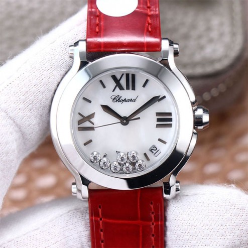 36MM Swiss Made Quartz New Version Happy Diamonds Watch SCH0017