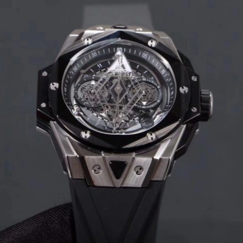 45MM Swiss Made Automatic New Version Hublot BIG BANG Best Clone Watch SHB0013