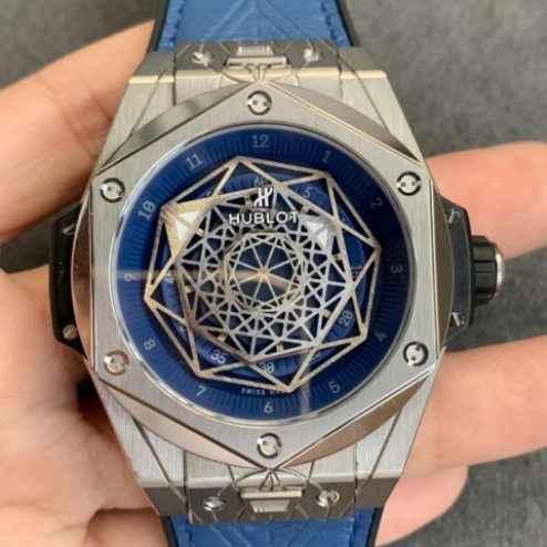 45MM Swiss Made Automatic New Version Hublot BIG BANG Best Clone Watch SHB0015