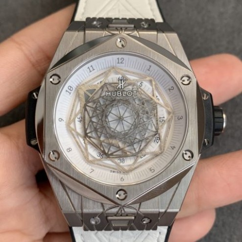 45MM Swiss Made Automatic New Version Hublot BIG BANG Best Clone Watch SHB0017