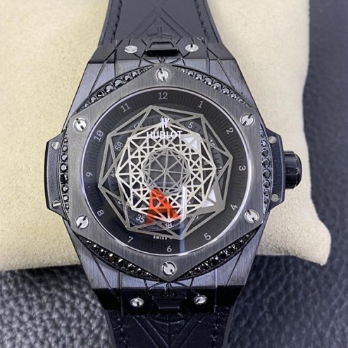 45MM Swiss Made Automatic New Version Hublot BIG BANG Best Clone Watch SHB0019