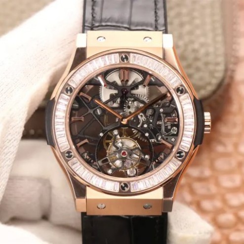 42MM Swiss Made Automatic New Version Skeleton Hublot CLASSIC FUSION Best Clone Watch SHB0024
