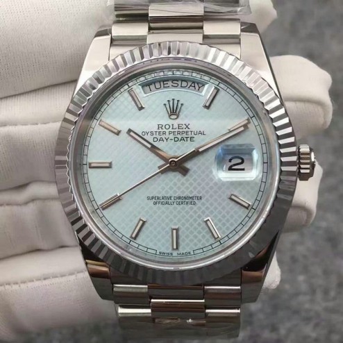 New Best Swiss Made Rolex Day-Date II 228239 Blue HoneyComb Dial 1:1 Mirror Quality SRDD123
