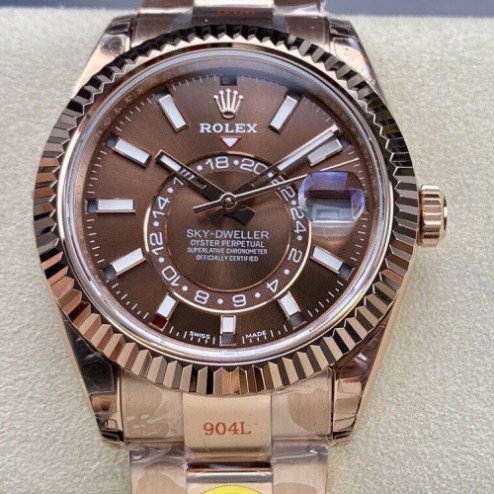 Rolex - 326935-0006 Sky-Dweller Everose / Chocolate SRSK010