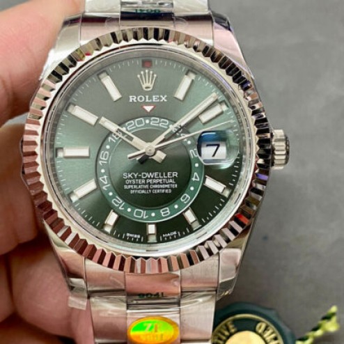 42mm Genuine Swiss Replica Rolex Sky-Dweller M336934-0001 ETA9002 Movement SRSK2002
