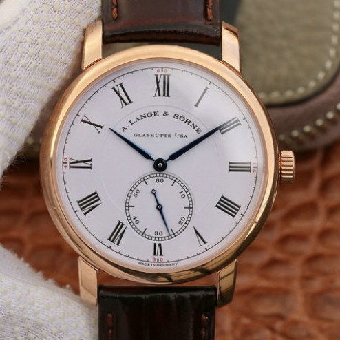 Best Swiss Made 1:1 Mirror Replica A Lange & Sohne 1815 Rose Gold Watch White Dial Roman Numerals SAL004