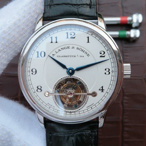 Top End Swiss 1:1 Mirror Replica A Lange & Sohne 1815 Tourbillon Watch Black Dial SAL014