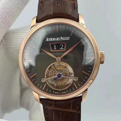 Best Quality Audemars Piguet Jules Audemars Rose Gold Tourbillon Swiss Made 1:1 Mirror Replica SAPJ003