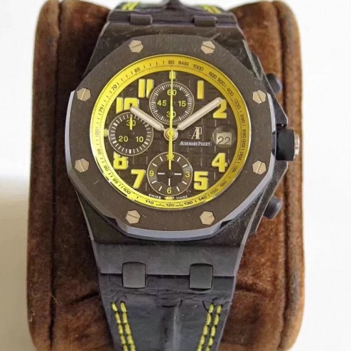 Replica Audemars Piguet Royal Oak Offshore Masato Chronograph Watch Black Rubber Strap SAPO007 