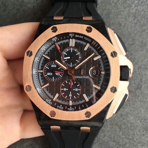 Audemars Piguet Royal Oak Offshore ap26400 Carbon Case Genuine Swiss 1:1 Mirror Replica SAPO016