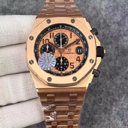 New 1:1 Mirror Replica Audemars Piguet Royal Oak Offshore AP26470st Rose Gold Genuine Swiss Made SAPO023