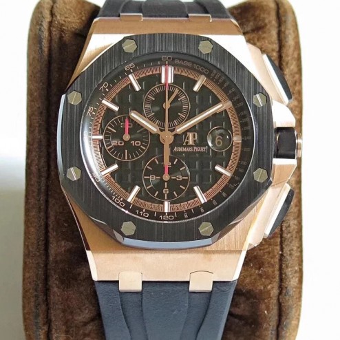 Best 1:1 Mirror Replica Audemars Piguet Royal Oak Offshore AP26400SO Rose Gold Case Genuine Swiss Made SAPO034