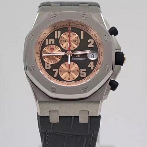 Replica Audemars Piguet Royal Oak Offshore Chronograph Watch Black Dial Swiss Movement SAPO048
