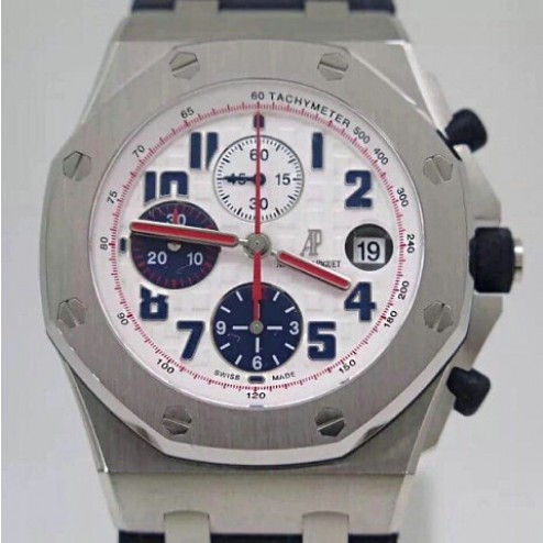 Best 1:1 Mirror Replica Swiss Audemars Piguet Royal Oak Offshore 26170 White Dial SAPO064