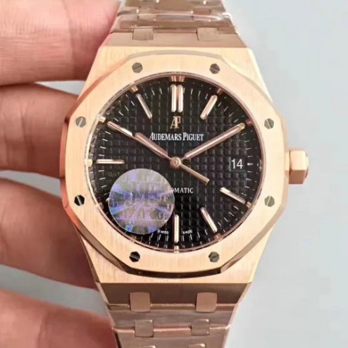 2015 New Style Replica Audemars Piguet Royal Oak Brown Dial 41mm with Genuine Swiss Movement SAPR109