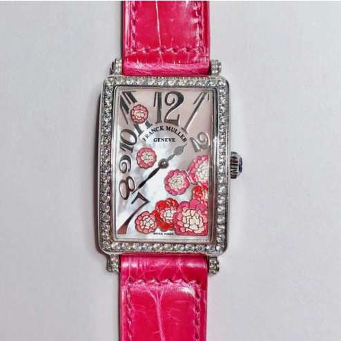 Swiss Replica Ladies Franck Muller LONG ISLAND PEONY Flowers Mother of Pearl Dial 1:1 Mirror SFR097