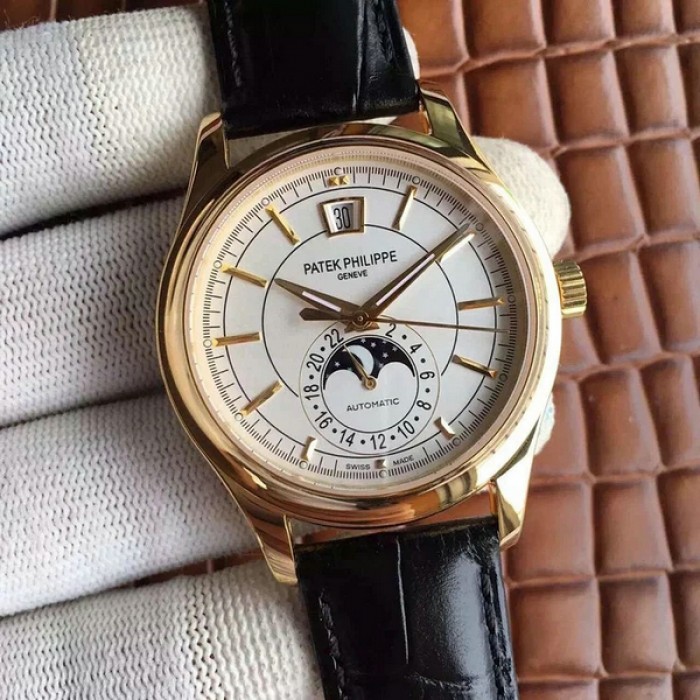 1:1 Mirror Replica Patek Philippe Complications Moon Phase Yellow Gold ...
