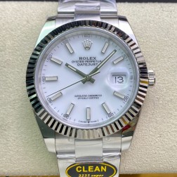 Rolex Datejust 41mm Stainless Steel M126334-0010/0009 WXO White Oyster/ Jubilee Bracelet SRDJ003 