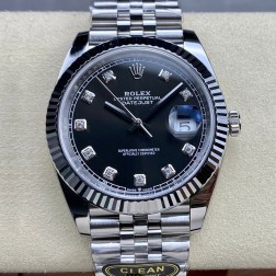 ROLEX  Rolex Datejust 41 Black Diamond Men's Watch 126334-0012 SRDJ002