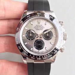 New 1:1 Mirror Replica Swiss Made Rolex Daytona m126519ln-0006 Silver Dial Ceramic Bezel SRDT118