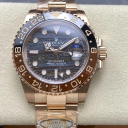 Rolex GMT-Master II 126715CHNR Rose Gold Tiger Iron Dial Oyster 2025 New SRGM3001