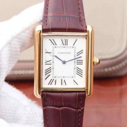 New Swiss Made Automatic TANK DE Cartier W1560017 1:1 Best Replica Watch 34x43mm SCA0038