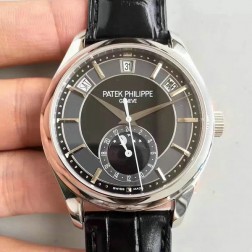 1:1 Mirror Replica Patek Philippe 5205G-010 Complications Black Dial Swiss Made Watch SPP051