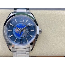 1:1 Superclone Of New Products Watch. Omega Seamaster – Universal Time 220.92.43.22.99.001 Blue