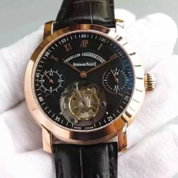 Best Audemars Piguet Jules Audemars Rose Gold Tourbillon Swiss Made 1:1 Mirror Replica SAPJ007