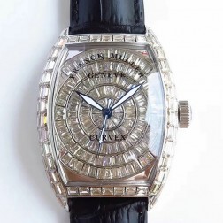 High End 1:1 Mirror Replica Franck Muller CURVEX Watch Diamond Case Swiss Made SFR063